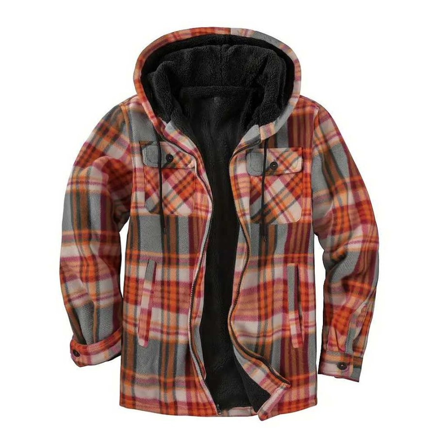 Man Zula | Moritz - Plaid Hooded Jacket For Man