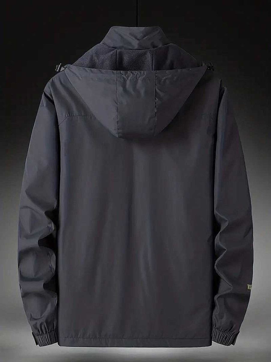 Man Zula | Marcel - Vattenatt Leisure Jacket With Hood Partridge