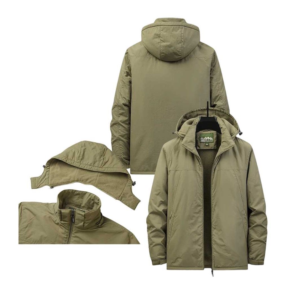 Man Zula | Sacha - Casual Jacket With Hood For Man Khaki