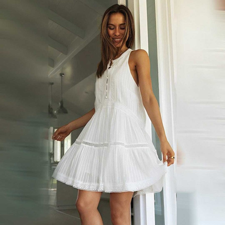 Women Zula | Leanna - Elegant Summer Dressing White