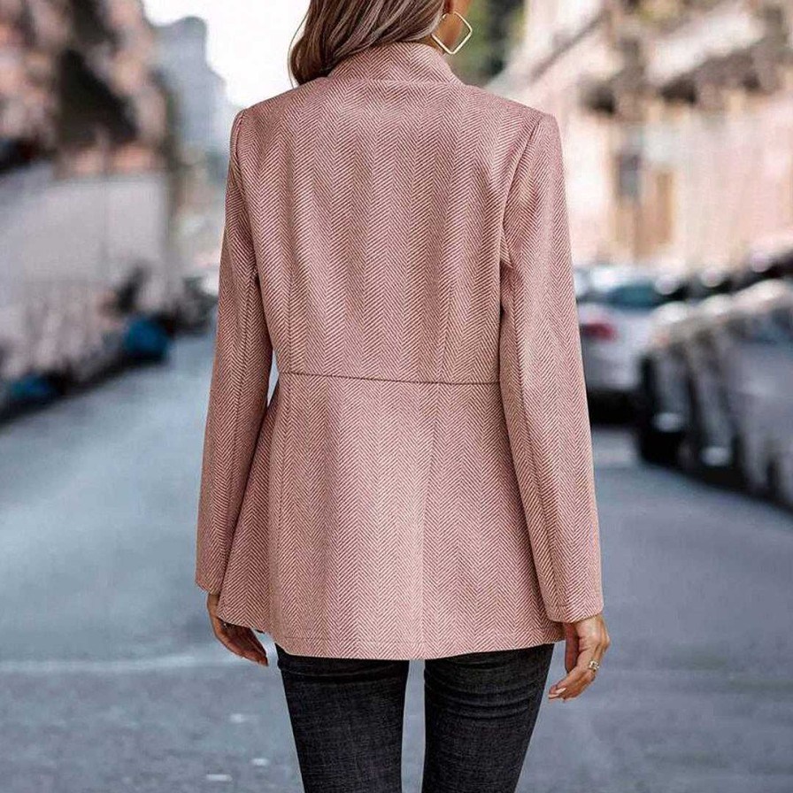 Women Zula | Rose - Modern Blazer For Women Pink