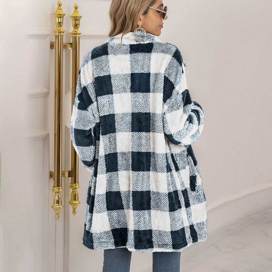 Women Zula | Viali - Comfortable Plaid Coat