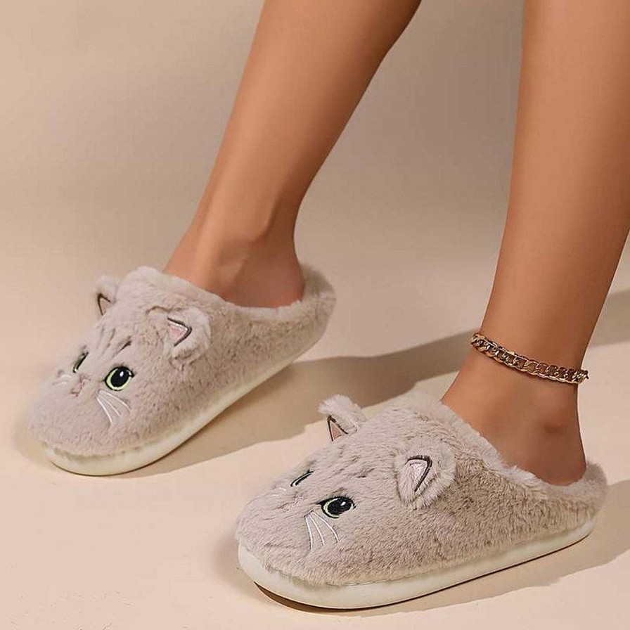 Women Zula | Romee - Warm Slippers For Cats