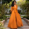 Women Zula | Khalani - Unique Elegant Dressing Orange