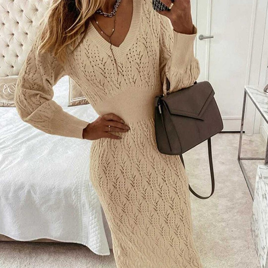 Women Zula | Layla - Long Sleeve Knit Dress