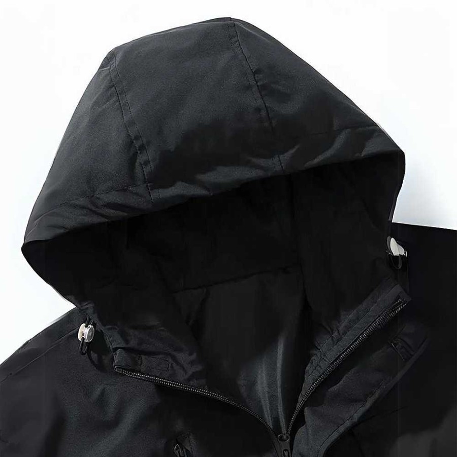 Man Zula | Izan - Stylish And Waterproof Jacket With Pockets Black