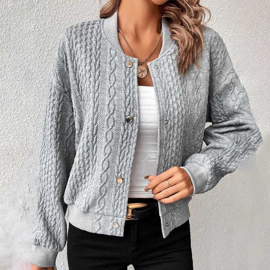 Women Zula | Katya - Casual Cardigan Gray