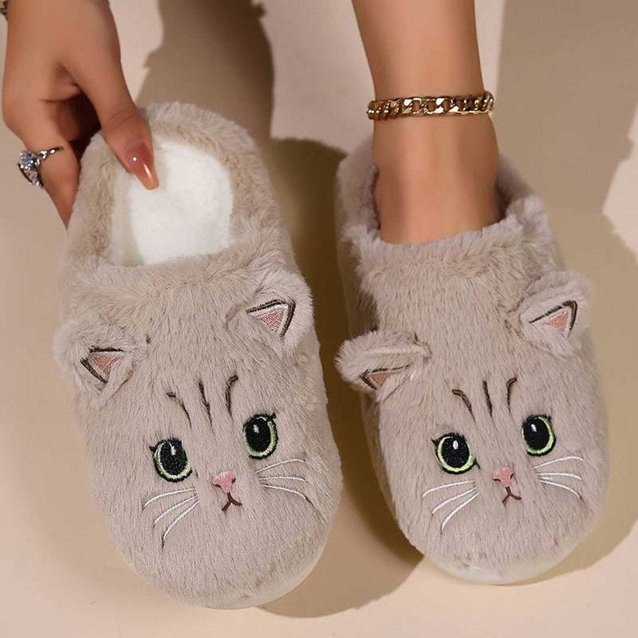 Women Zula | Romee - Warm Slippers For Cats