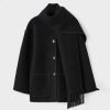 Women Zula | Latrice - Elegant Winter Jacket With Scarf