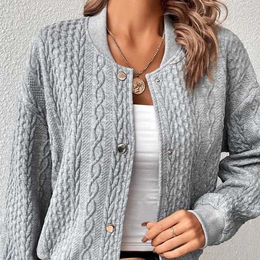 Women Zula | Katya - Casual Cardigan Gray