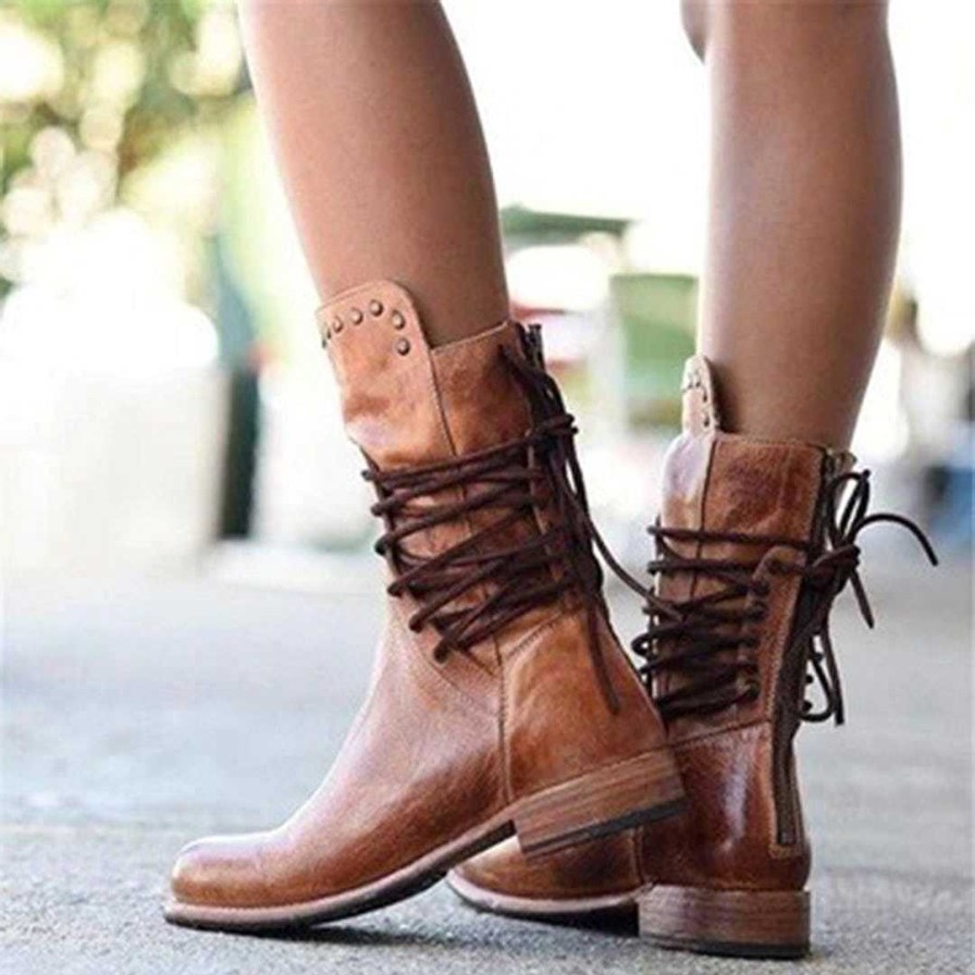 Man Zula | Latisha - Stylish And Cozy Boots Brown