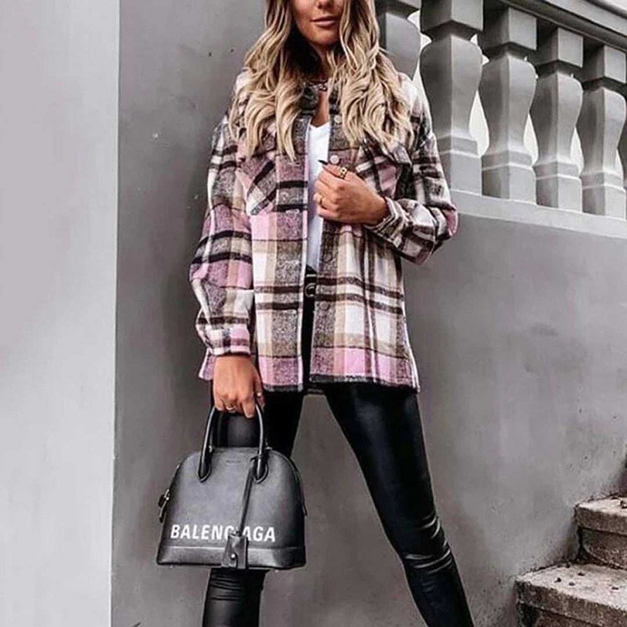 Women Zula | Lyla - Warm Plaid Jacket