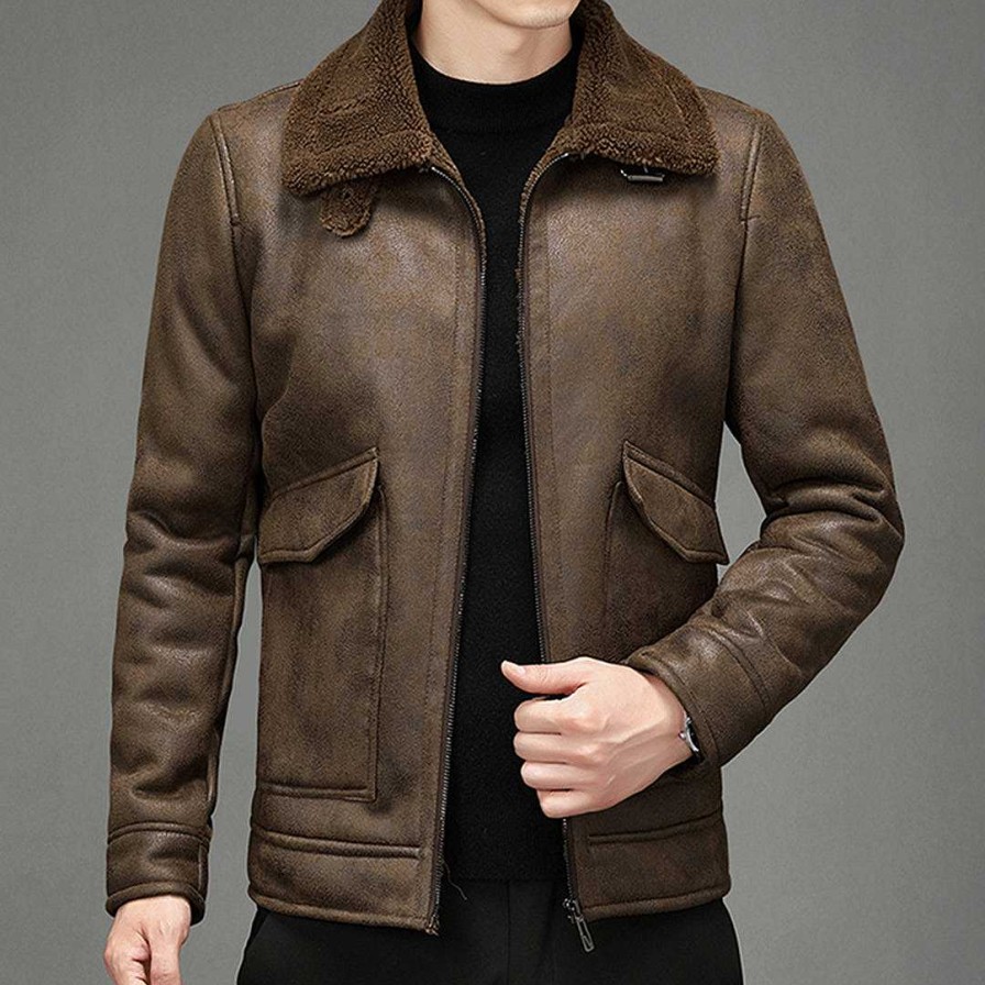 Man Zula | Langston - Stylish Jacket For Man Dark Brown