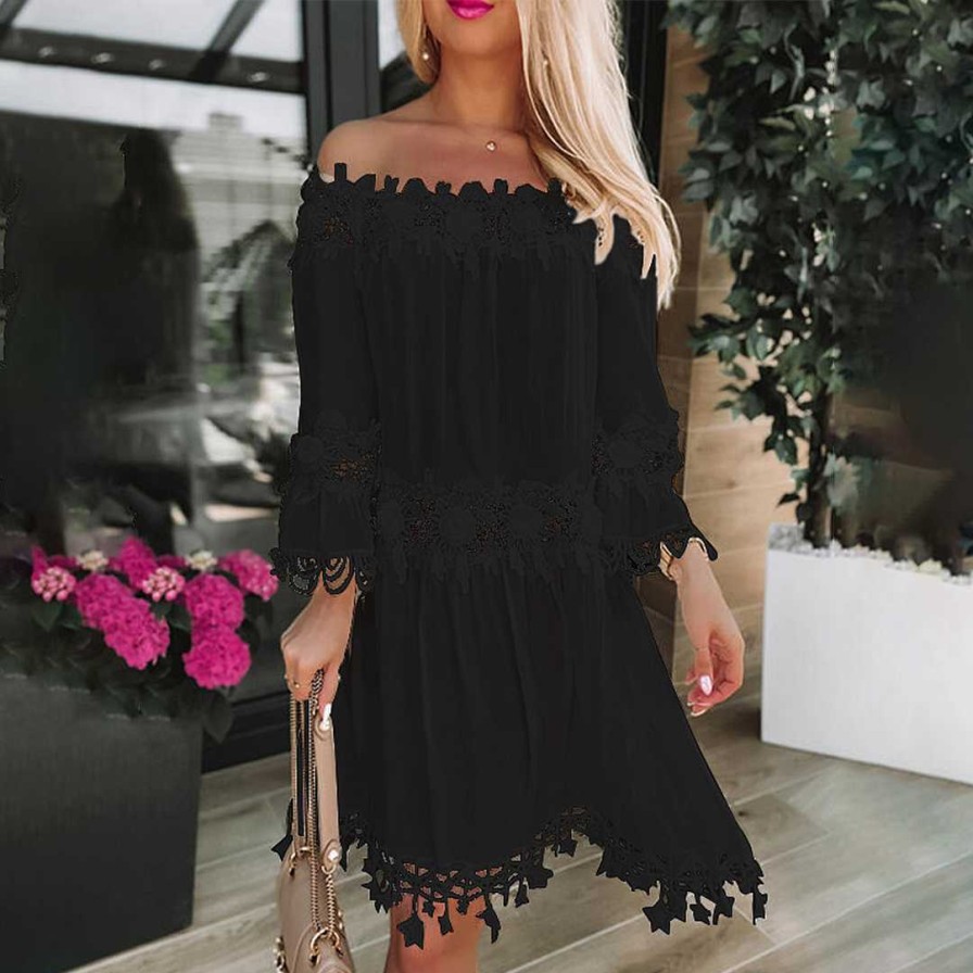 Women Zula | Dorota - Stylish Off Shoulder Dress