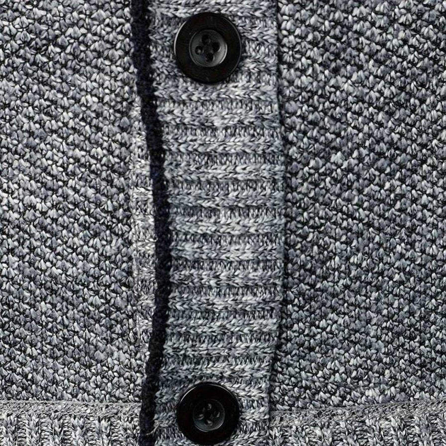 Man Zula | Wade - V-Neck Cardigan For Man Light Grey